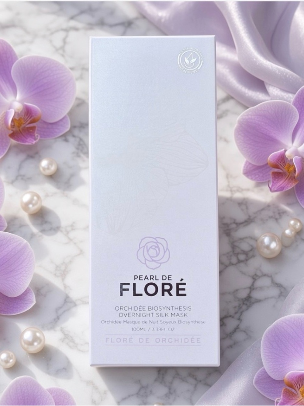 NEW Pearl De Flore Orchidee Biosynthesis Overnight Silk Mask 3.38oz Anti Aging